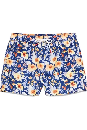 Kiton Shorts de playa con estampado floral