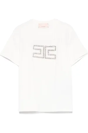 Elisabetta Franchi Playera con detalles de cristal