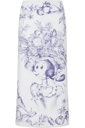 Moschino Falda midi con estampado gráfico