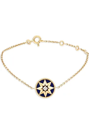 Dior Pulsera Rose des Vents en oro amarillo de 18KT con lapislázuli y diamante