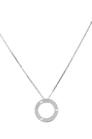 Cartier Collar Love en oro blanco con diamante