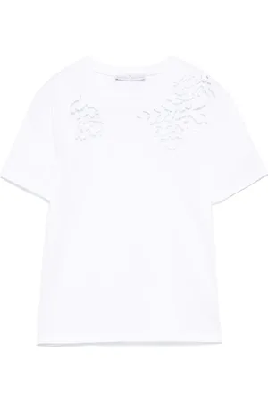 ERMANNO SCERVINO Playera con encaje guipur