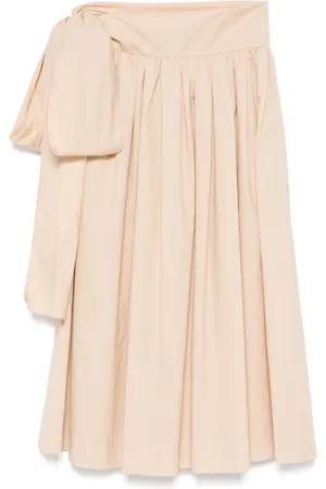 Fabiana Filippi Falda midi con diseño plisado