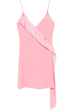BLUMARINE Slip dress con efecto satinado