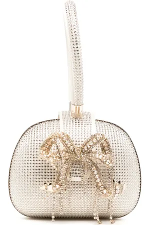Self-Portrait Bolsa mini con asa de strass