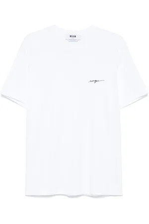 Msgm Playera con logo bordado