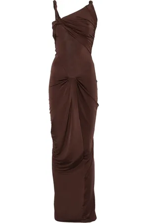 Atu Body Couture Vestido largo con diseño fruncido de x Rue Ra