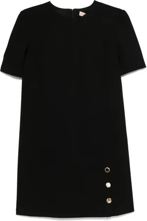 Twin-Set Vestido corto con botones de joya