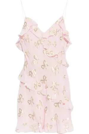 LOVESHACKFANCY Vestido de seda Lomina
