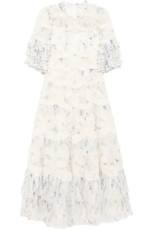 Needle & Thread Vestido con detalle de volantes