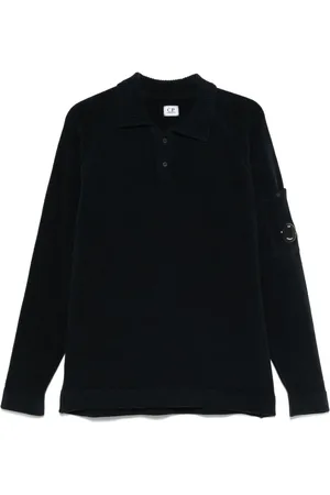 C.P. Company Lens-detailed polo sweater