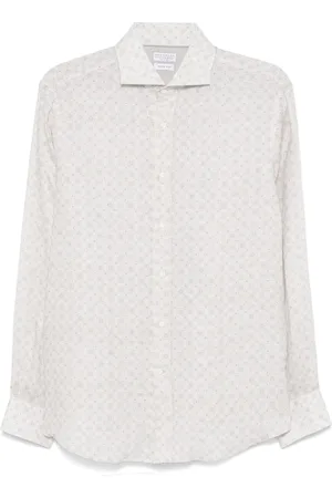 Brunello Cucinelli Camisa con estampado floral