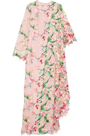 JEAN-LOUIS SABAJI Abrigo con bordado floral