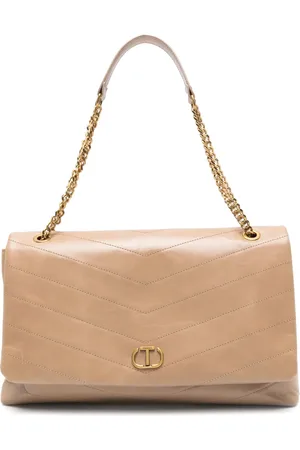 Twin-Set Bolsa de hombro con placa del logo