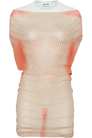 Jean Paul Gaultier Vestido corto de malla