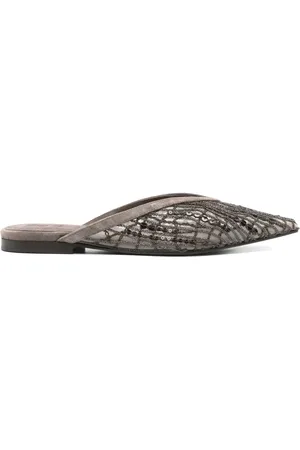 Brunello Cucinelli Mules bordados con lentejuelas