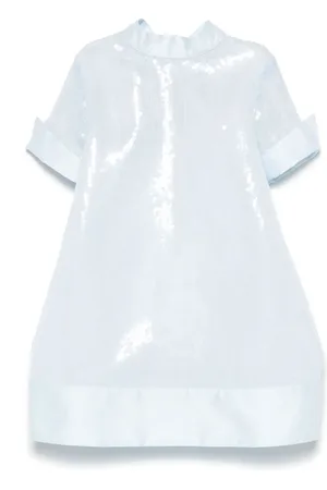 Mimisol Vestido bordado con lentejuelas y moño