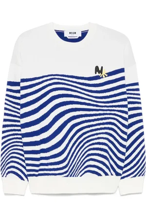 Msgm Suéter con motivo de rayas