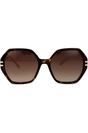 Chopard Lentes de sol con armazón geométrica