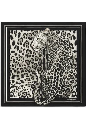 Dolce & Gabbana Mascada con estampado de leopardo