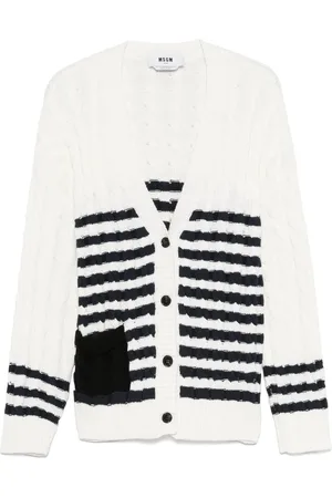 Msgm Cárdigan tejido a rayas
