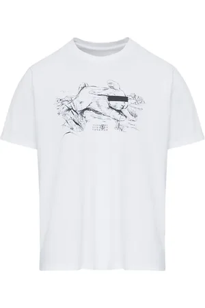 Maison Margiela Playera con estampado gráfico