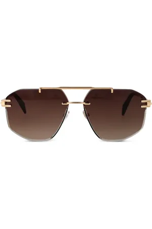 Chopard Lentes de sol con armazón geométrica