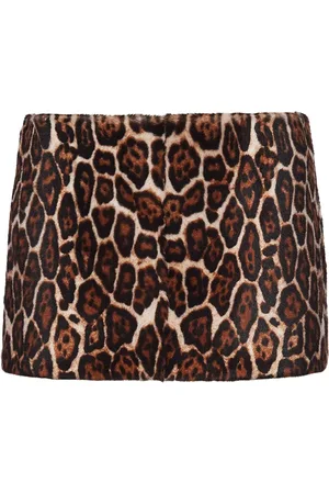 Prada Falda corta con animal print