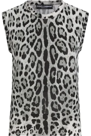 Dolce & Gabbana Camiseta con estampado de leopardo