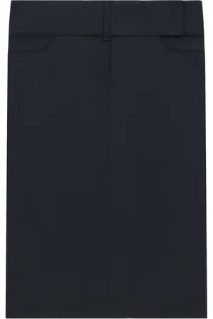 Courrèges Falda midi con cinturón