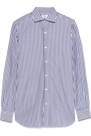 Finamore Camisa con rayas estampadas