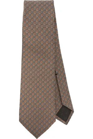 Gucci Corbata con motivo GG en jacquard