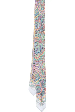 Etro Mascada de seda estampada