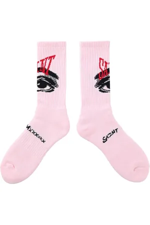 SAINT MXXXXXX Calcetines con logo en intarsia