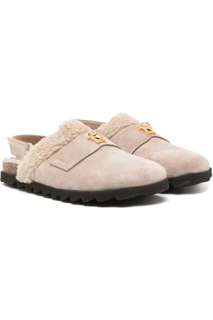 VERSACE Slippers de gamuza