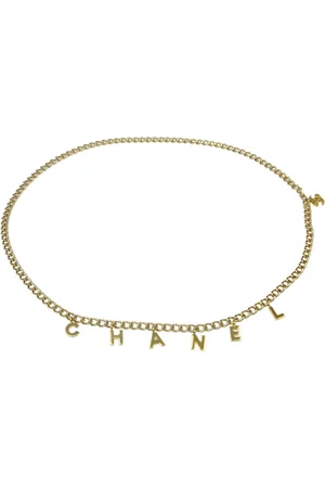CHANEL Cinturón de cadena con logo 2002