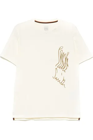 Paul Smith Playera stretch con logo estampado