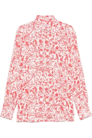 Kiton Camisa con estampado tropical