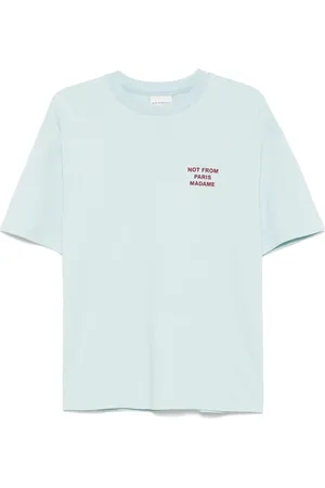 Drôle de Monsieur Playera con eslogan estampado