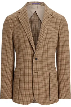 Ralph Lauren Blazer con botones y cuadros estampados
