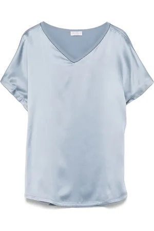Brunello Cucinelli Blusa satinada