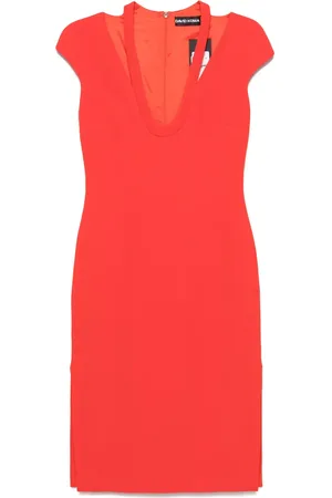 DAVID KOMA Vestido midi cady