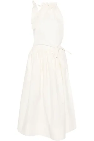 Serafini Vestido midi con diseño cruzado