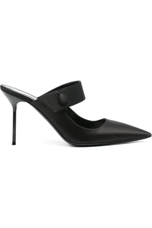 PARIS TEXAS Mules satinados con tacón de 90mm