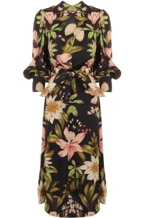 Farm Rio Vestido midi con estampado floral