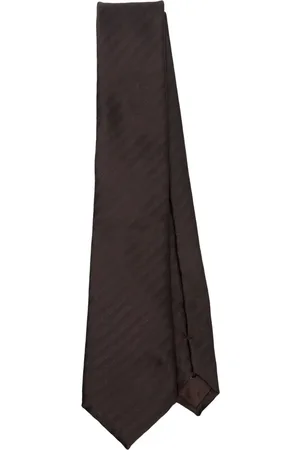 Giorgio Armani Corbata de seda con motivo en jacquard