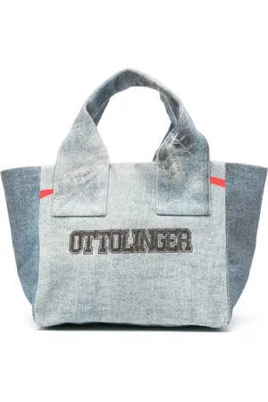 OTTOLINGER Tote mini con estampado de mezclilla