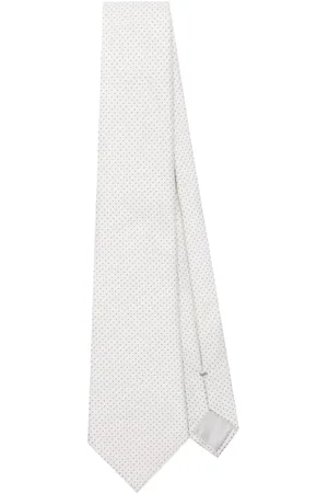 Giorgio Armani Corbata de seda con motivo en jacquard