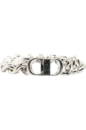 Dior Pulsera 20th Century Silver CD Logo Bracelet