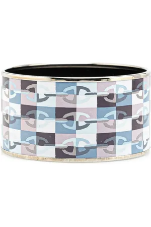 Hermès Pulsera 20th Century Extra Wide Enamel Chaine d
